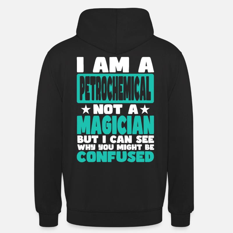 Pétrochimique - Sweat-shirt à capuche unisexe - noir