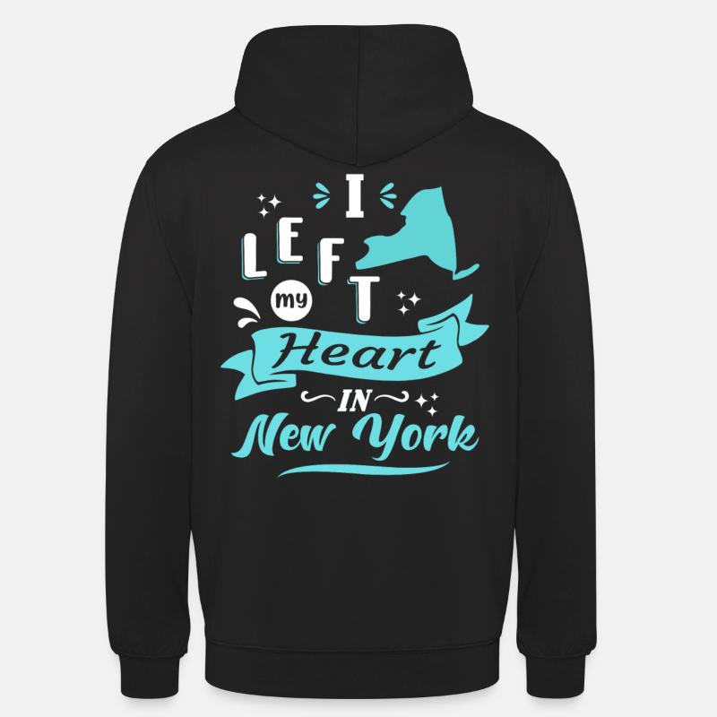 New York Souvenir Amour - Sweat-shirt à capuche unisexe - noir