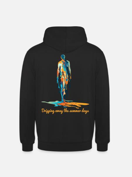 Hot days melt away - Unisex Hoodie - black