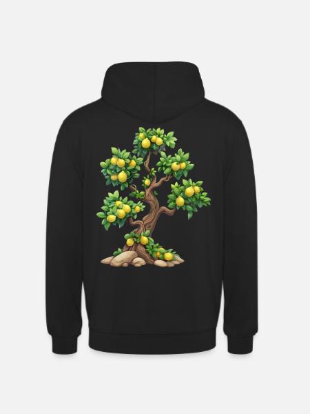 Lemon Tree, Natural Idyll, Refreshment - Unisex Hoodie - black