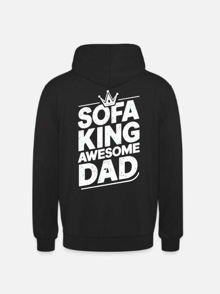 Sofa King Awesome Dad - Unisex Hoodie - black