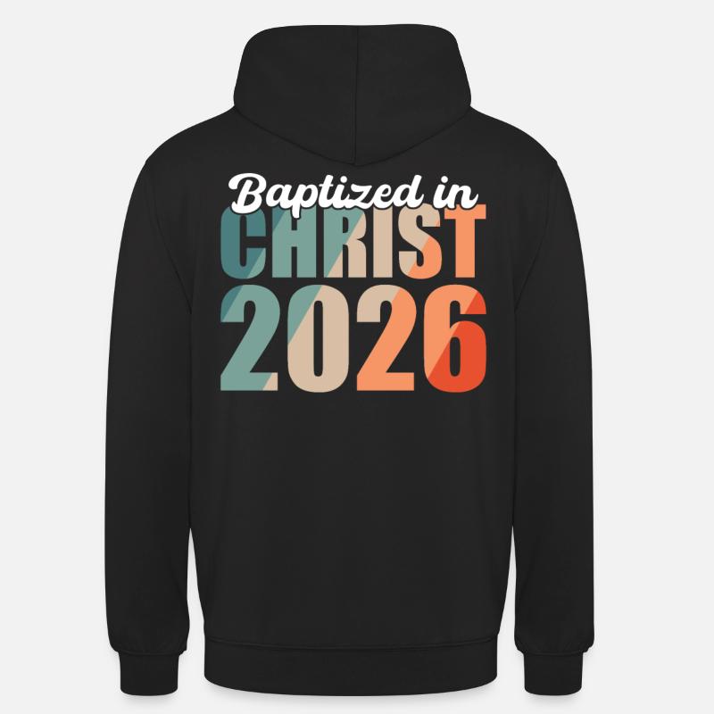 Baptisés en Christ 2026 - Sweat-shirt à capuche unisexe - noir