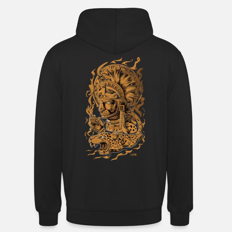 Dieu aztèque Mythologie ancienne Tezcatlipoca - Sweat-shirt à capuche unisexe - noir