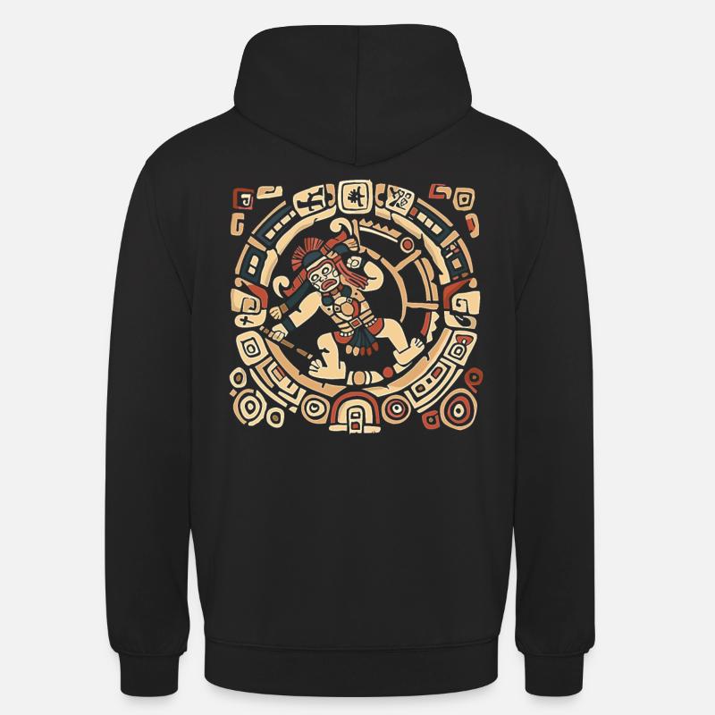Dieu aztèque Mythologie ancienne Huitzilopochtli - Sweat-shirt à capuche unisexe - noir