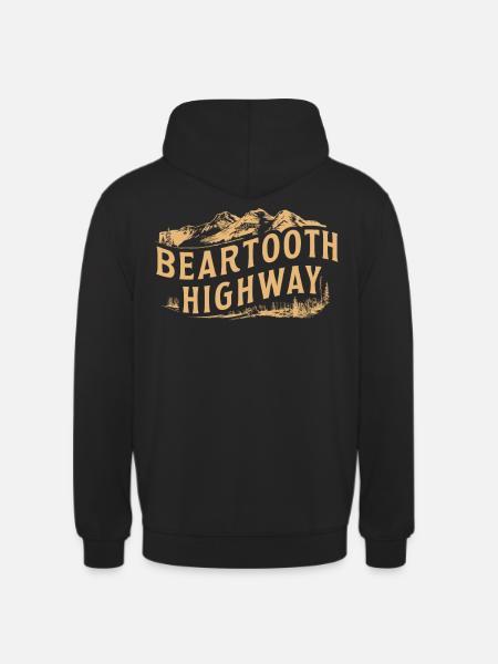 Beartooth Highway Adventure Mountains - Unisex Hoodie - black