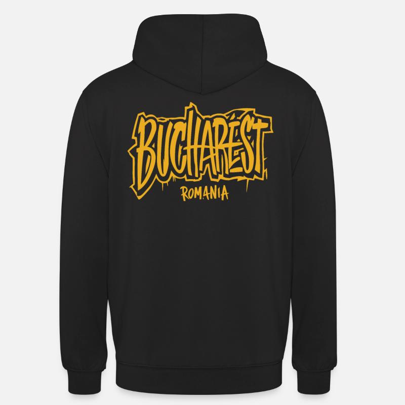 Varsovie, Pologne, souvenir - Sweat-shirt à capuche unisexe - noir
