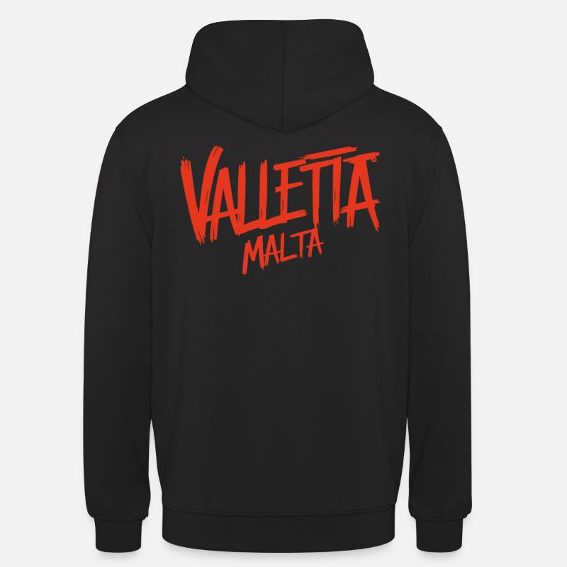 Souvenir de La Valette Malte - Sweat-shirt à capuche unisexe - noir