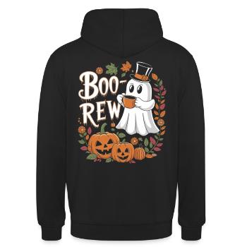 Boo-Brew Fantômes et citrouilles d'Halloween - Sweat-shirt à capuche unisexe - noir - Dos - Michal (187cm)