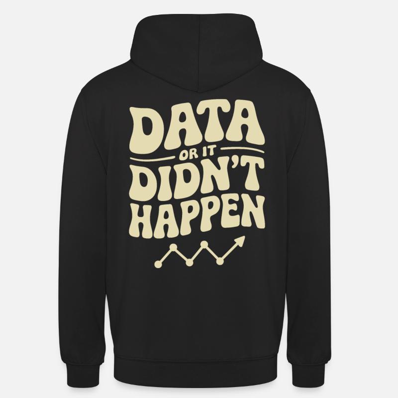 Data Analyst Data Scientist Data - Sweat-shirt à capuche unisexe - noir
