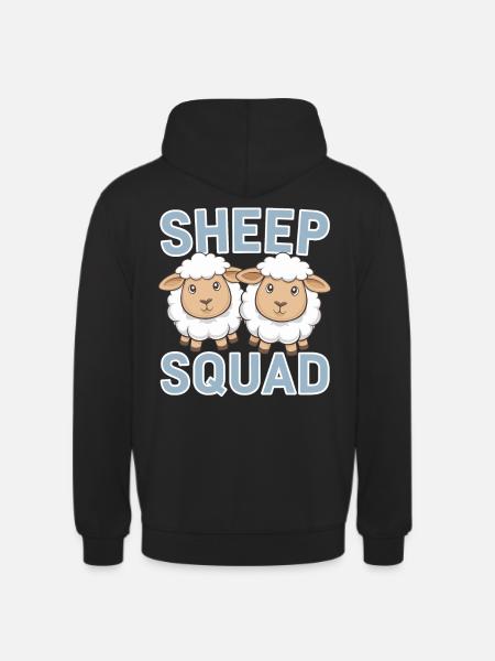 Sheep Groups Design Sheep Squad - Unisex Hoodie - black