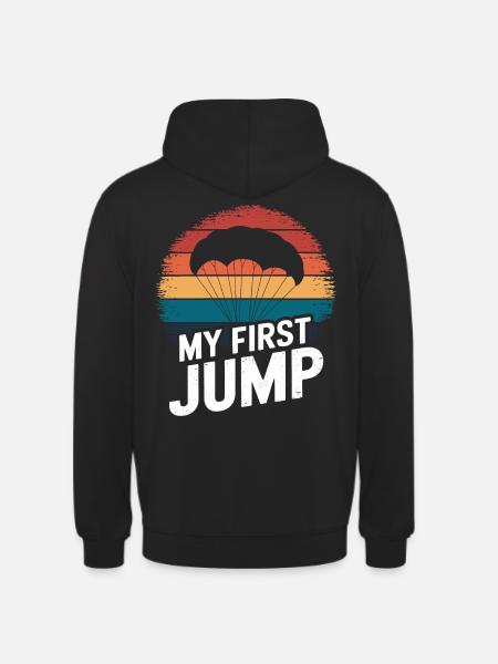 My First Jump Skydiving - Unisex Hoodie - black