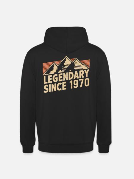 Legendary since 1970 Birthday - Unisex Hoodie - black