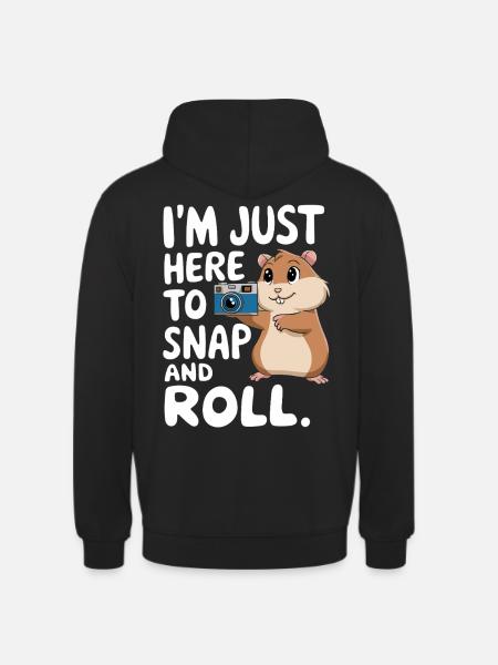 Funny Hamster Photography Saying - Unisex Hoodie - black