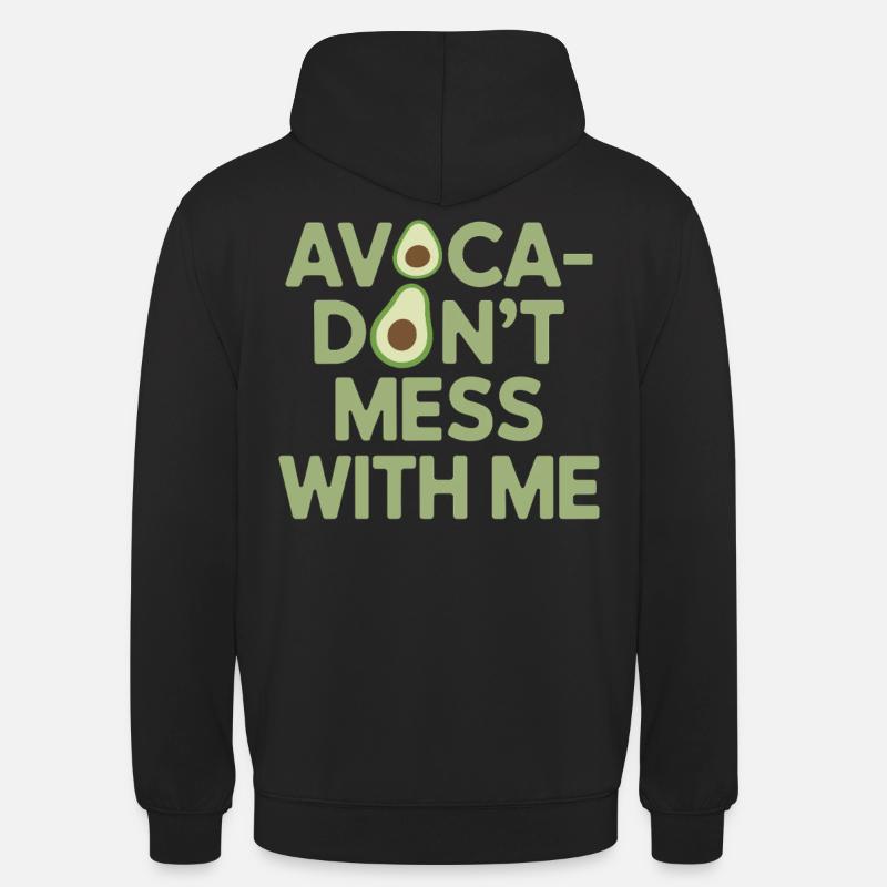 Avocat Végétalien Végétarien Humour - Sweat-shirt à capuche unisexe - noir