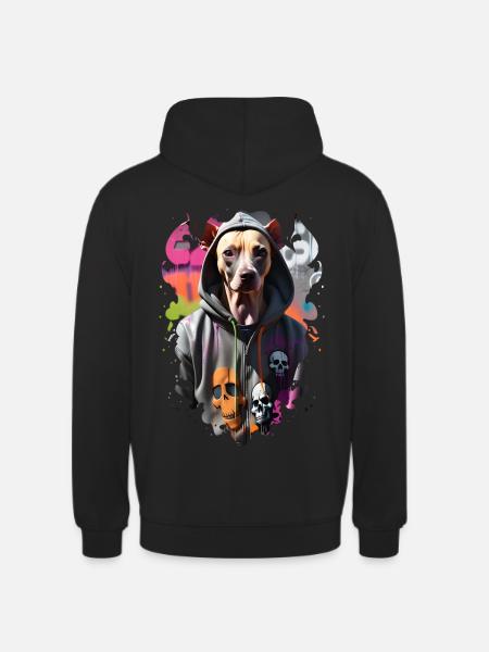 Hundestraße 1 - Unisex Hoodie - Schwarz