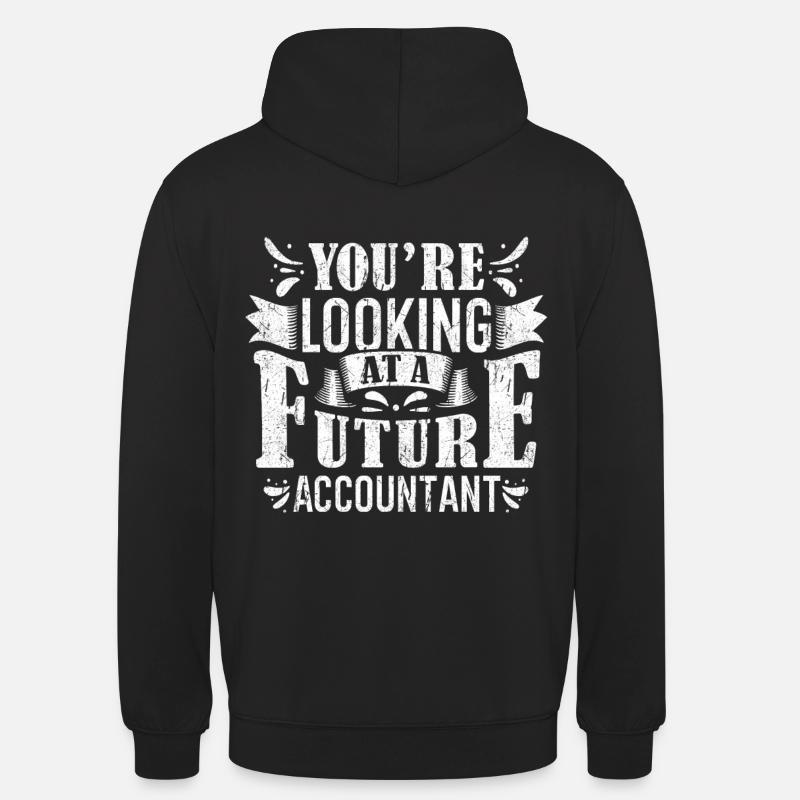 Formation de comptable - Sweat-shirt à capuche unisexe - noir