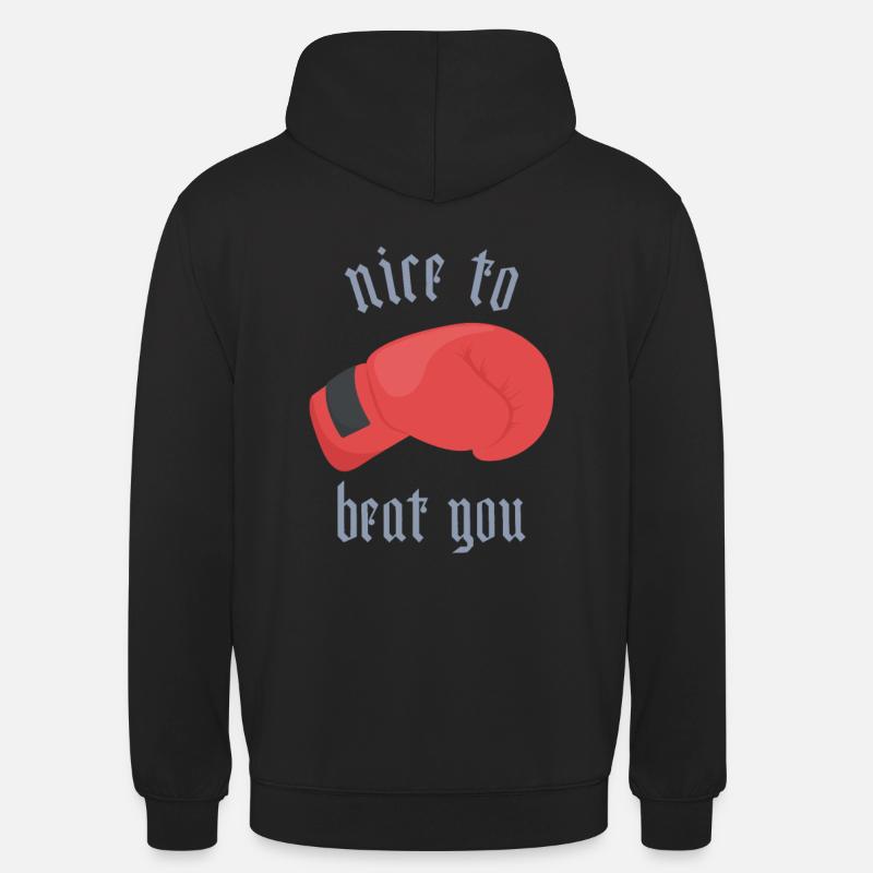 Boxer Geschenk Boxhandschuh - Unisex Hoodie - Schwarz
