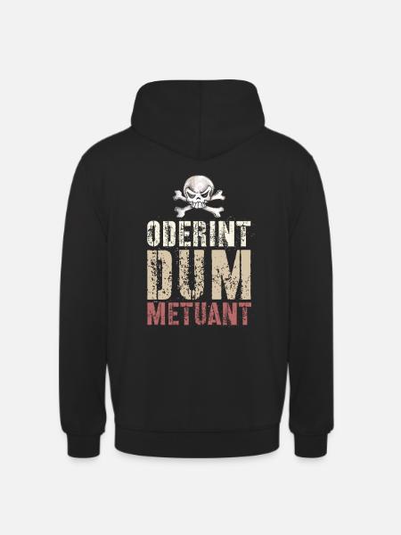 Oderent dum Metuant - Sweat-shirt à capuche unisexe - noir