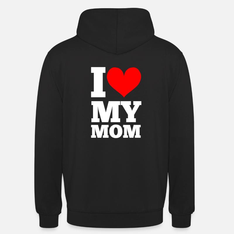 J’aime ma mère - Sweat-shirt à capuche unisexe - noir