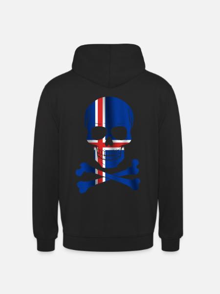 Drapeau de l’Islande - Sweat-shirt à capuche unisexe - noir