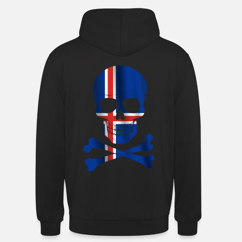 Drapeau de l’Islande - Sweat-shirt à capuche unisexe - noir
