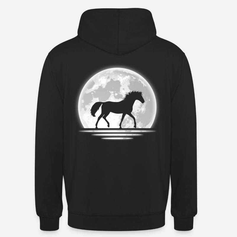 Cadeau cavalier d’équitation - Sweat-shirt à capuche unisexe - noir