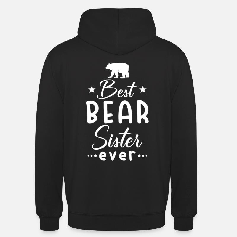 Schwester Bären Schwester - Unisex Hoodie - Schwarz