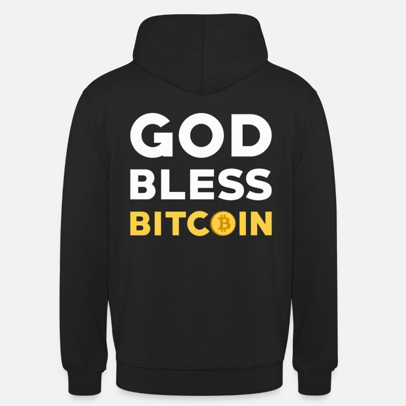 Le Bitcoin - Sweat-shirt à capuche unisexe - noir