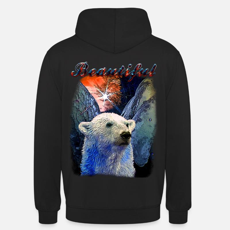 Wunderschöner Eisbär - Unisex Hoodie - Schwarz