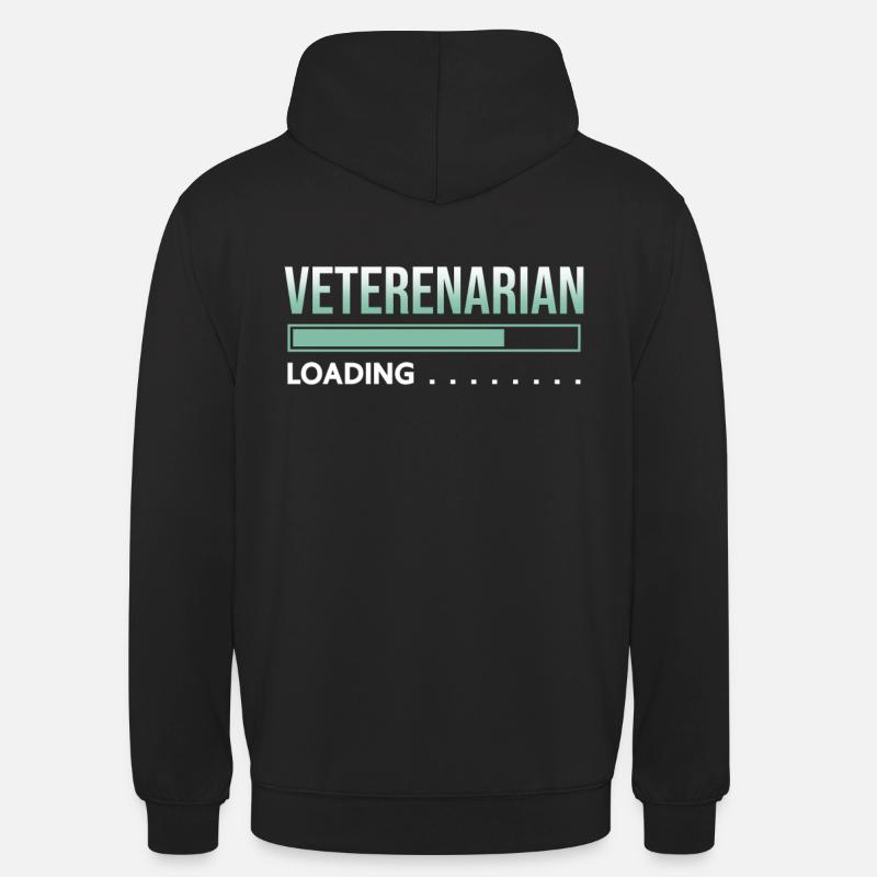 Tierarzt laoding - Unisex Hoodie - Schwarz