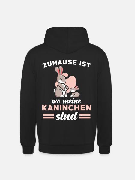 Kaninchen Spruch niedlich - Unisex Hoodie - Schwarz