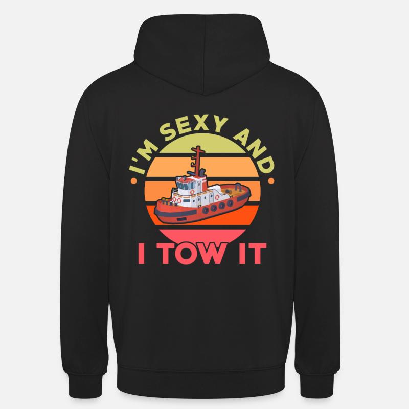 Schleppboot - Unisex Hoodie - Schwarz