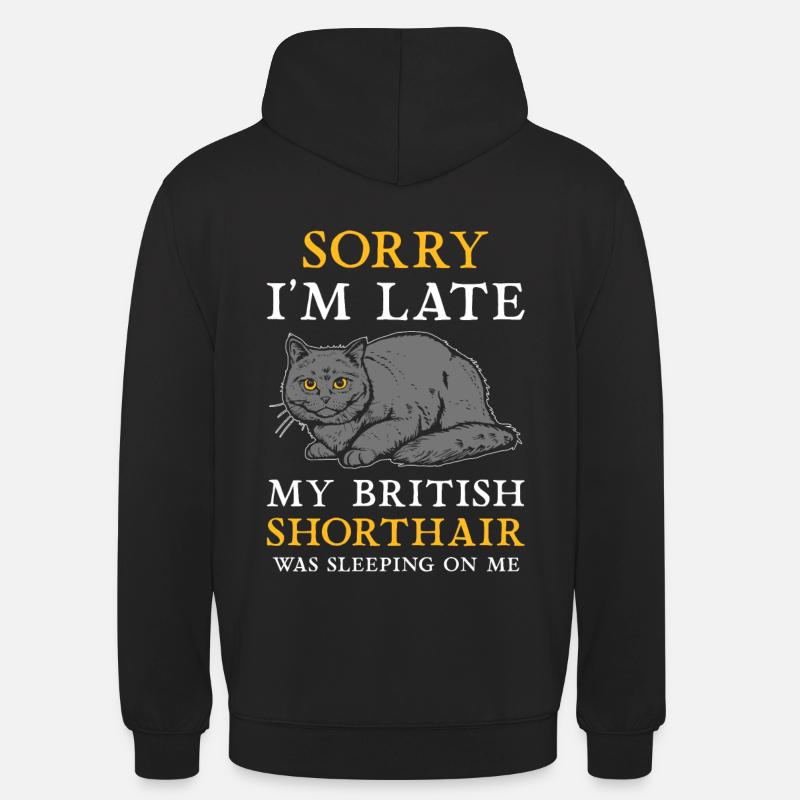 Chat British Shorthair BKH - Sweat-shirt à capuche unisexe - noir