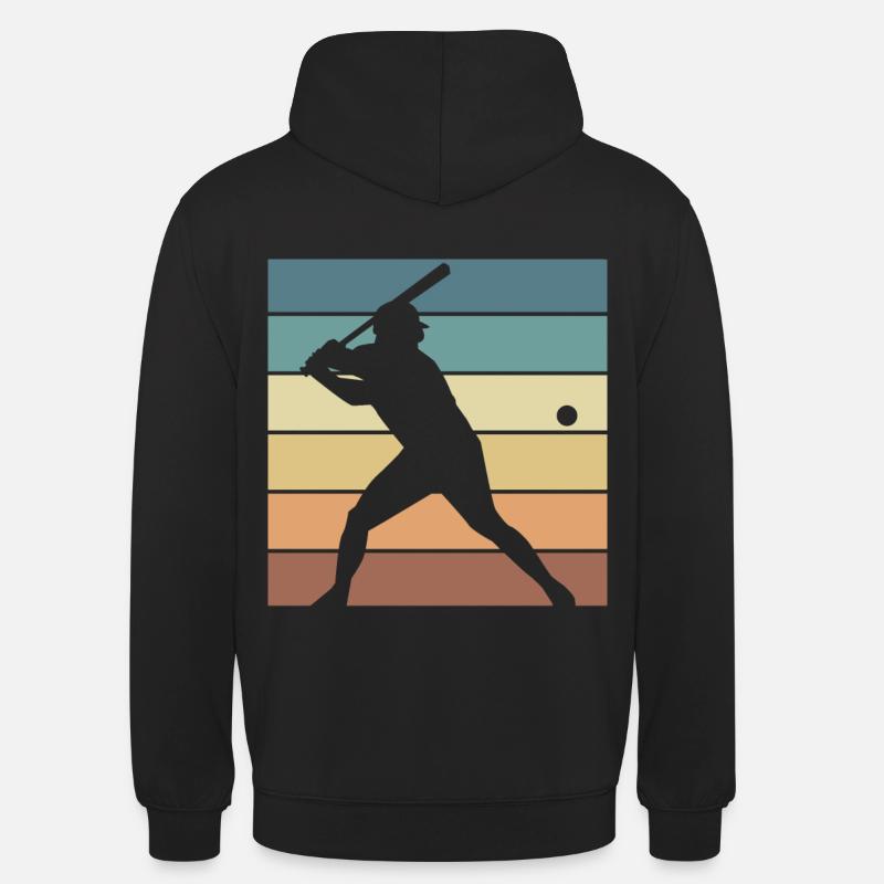 Baseball Retro Evolution Cooler, lustiger - Unisex Hoodie - Schwarz