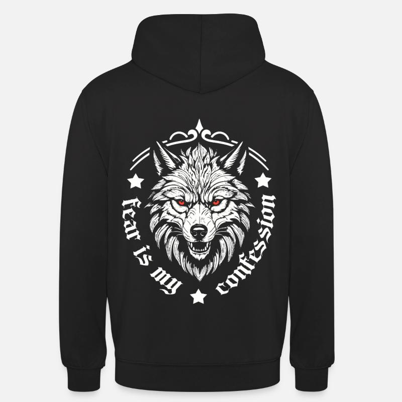 Peur - Sweat-shirt à capuche unisexe - noir