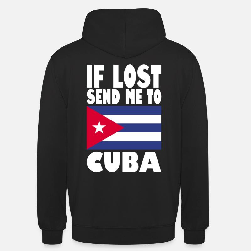 Drapeau de Cuba - Sweat-shirt à capuche unisexe - noir