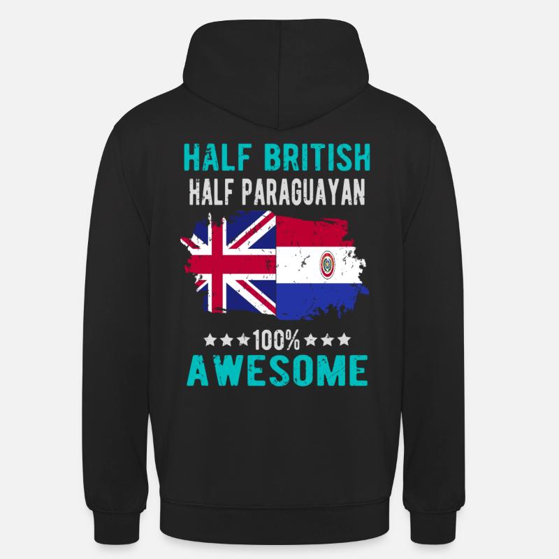 Half British Half Paraguayan - Unisex Hoodie - black