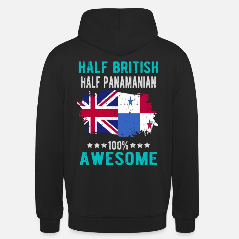 Halb Brite Halb Panamese - Unisex Hoodie - Schwarz