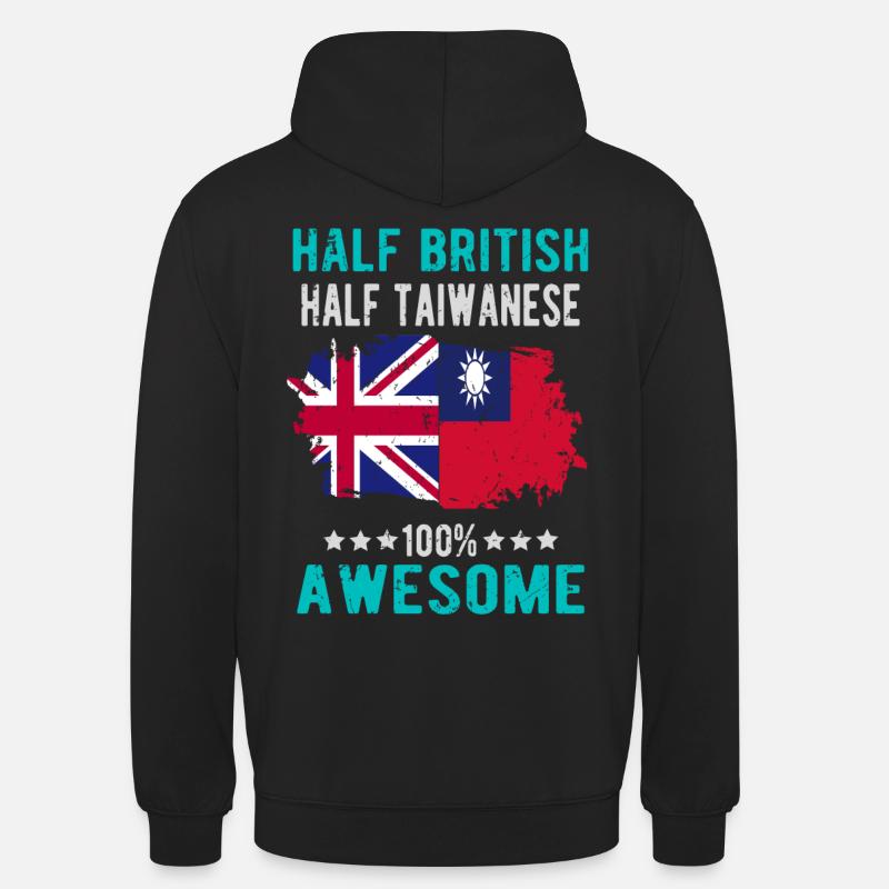 Half British Half Taiwanese - Unisex Hoodie - black