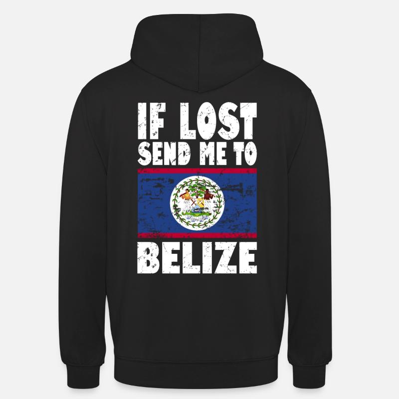 Drapeau du Belize - Sweat-shirt à capuche unisexe - noir