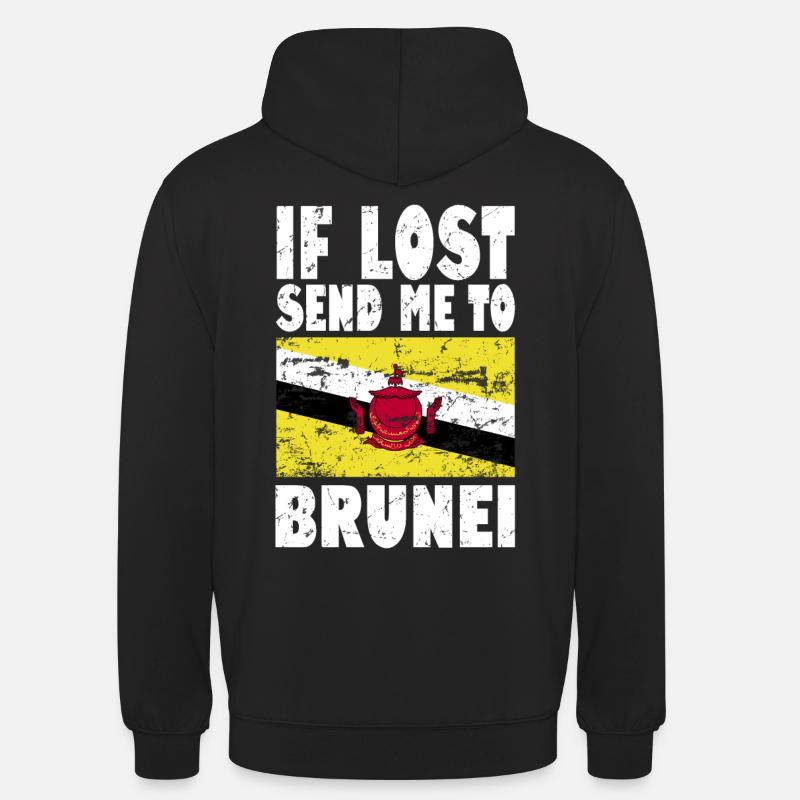 Drapeau du Brunei - Sweat-shirt à capuche unisexe - noir