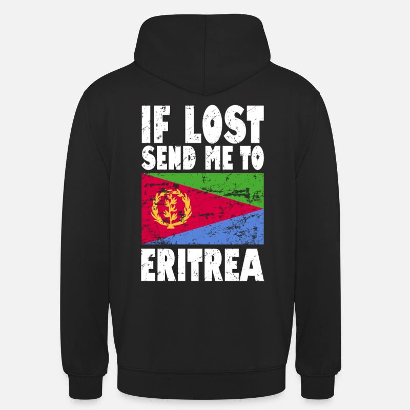 Drapeau de l’Érythrée - Sweat-shirt à capuche unisexe - noir