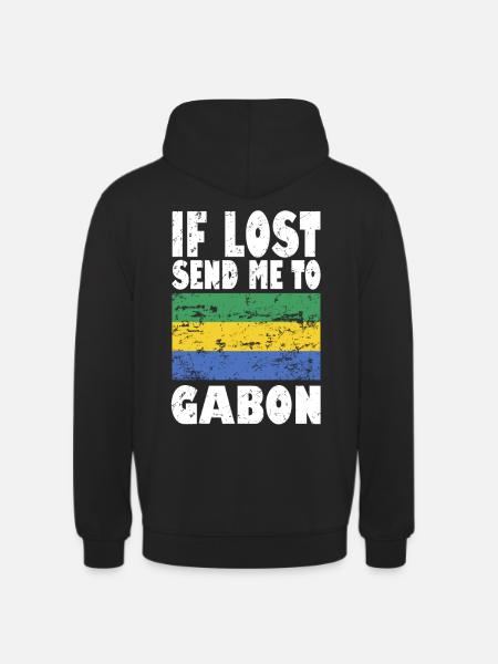 Drapeau du Gabon - Sweat-shirt à capuche unisexe - noir