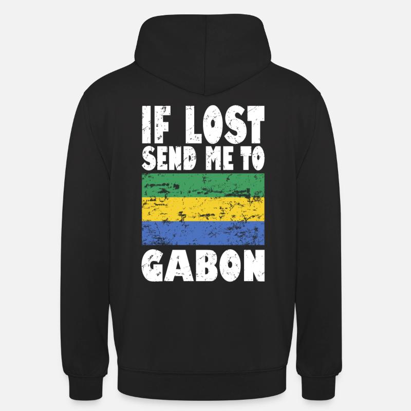 Drapeau du Gabon - Sweat-shirt à capuche unisexe - noir