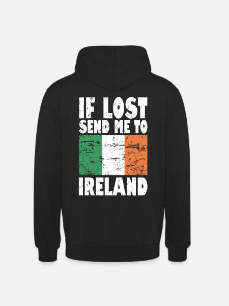 Drapeau irlandais - Sweat-shirt à capuche unisexe - noir