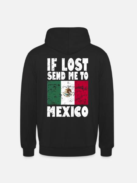 Mexico Flag Saying - Unisex Hoodie - black