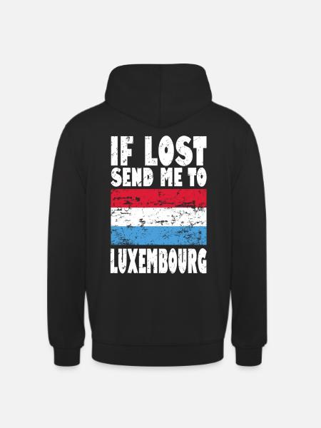 Luxembourg Flag Saying - Unisex Hoodie - black
