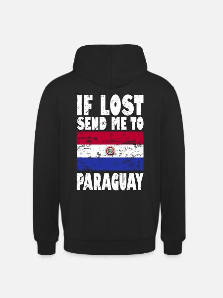 Drapeau du Paraguay - Sweat-shirt à capuche unisexe - noir