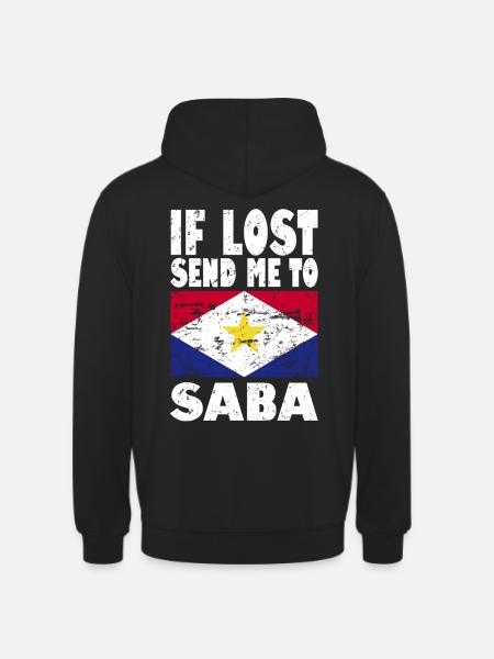 Saba Flag Saying - Unisex Hoodie - black