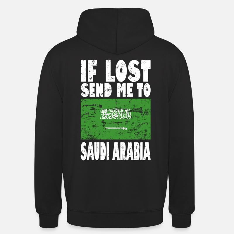 Saudi Arabien Flagge Spruch - Unisex Hoodie - Schwarz